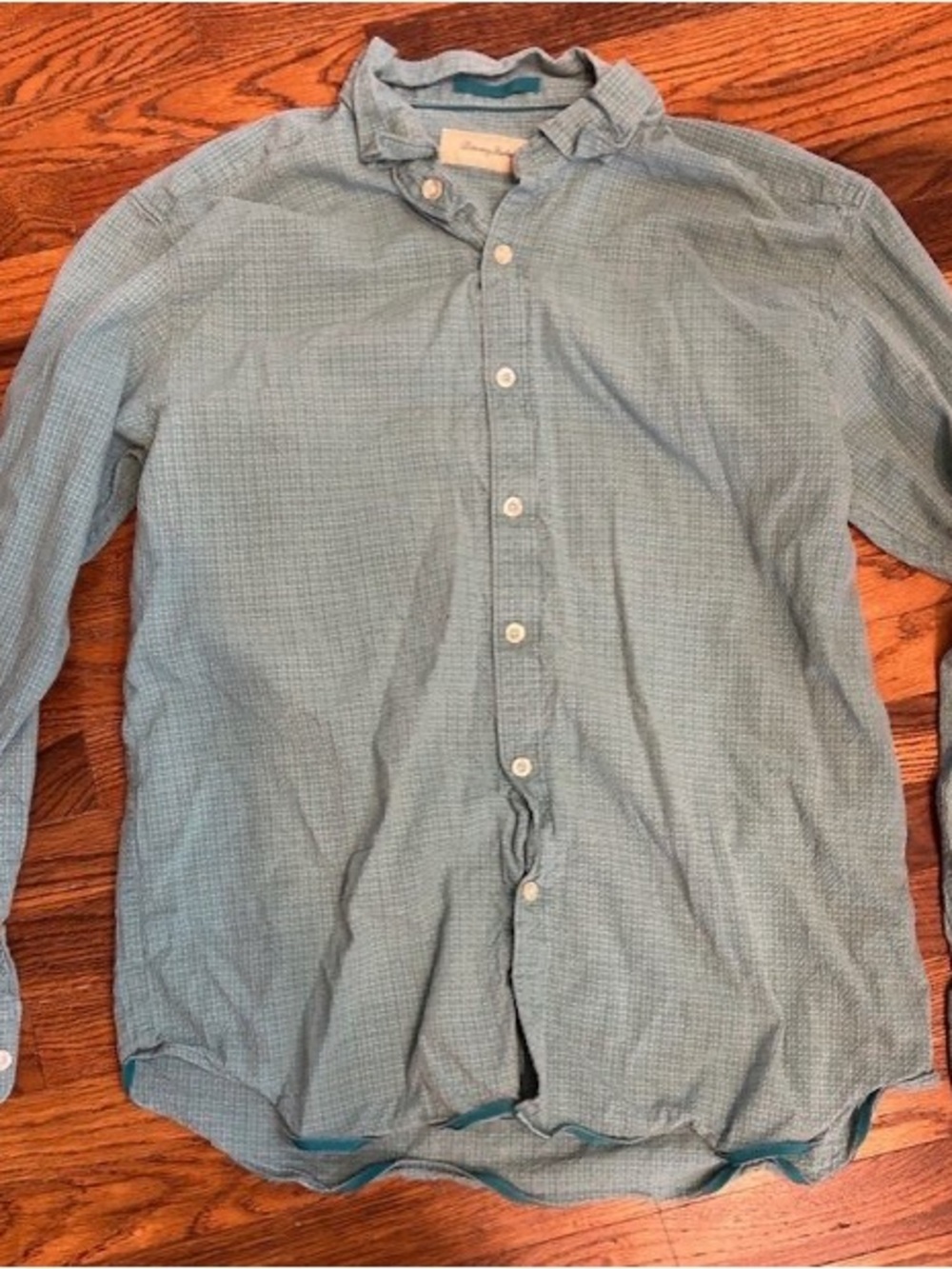 Tommy Bahama Light Teal Button-Down Long Sleeve Shirt